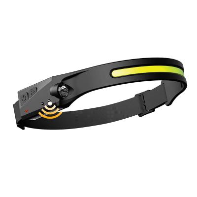 China Camping Amazon Headlights Cob Headlamp Hot Selling Rechargeable Led Flashlight for sale