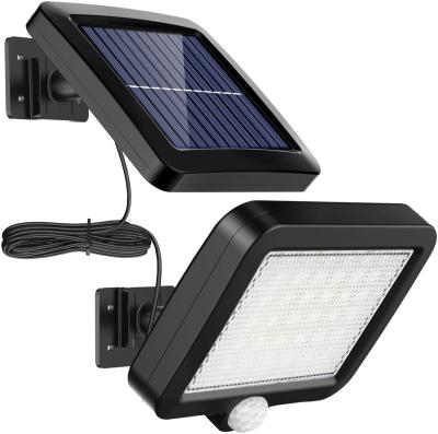 China IP65 Residential LED Wall 56 Ultra Bright Waterproof Solar Light Outdoor Separable Solar Porch Light for sale