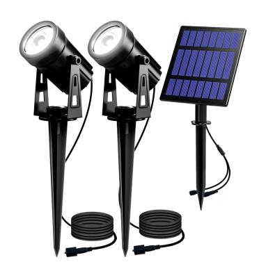 China Eco-friendly Outdoor Waterproof Solar Projector Roadside Lawn Decoration LED Solar Spotlight for sale