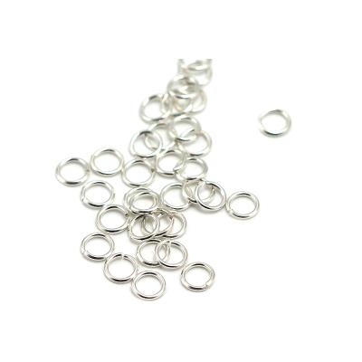 China 925 Sterling Silver Wholesale Real 925 Sterling Silver Cheap Price Finding High Quality Smooth Open Jump Rings For Jewelry Making for sale