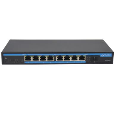 China POE 9 RJ45 Ports POE Fast Switch with 1*100M SFP Slot Uplink 250M PoE Ethernet Switch. for sale