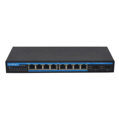 China CCTV Security System 8 Ports 10/100/1000M Desktop Poe Switch With 2 SFP Ports for sale