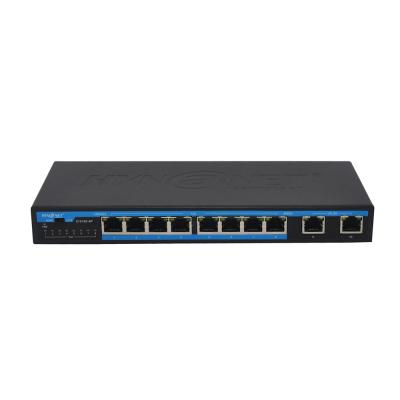 China POE 250 meters 8ports 10/100M unmanaged cctv poe switch for sale