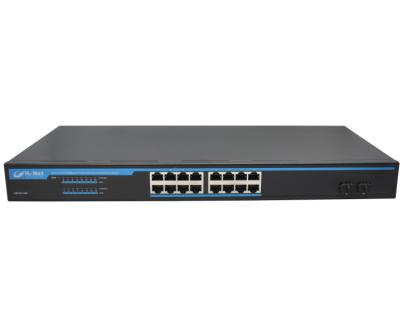 China Power for cctv security system Realtek solution 270W 16port unmanaged gigabit poe switch with 2 SFP ports for sale