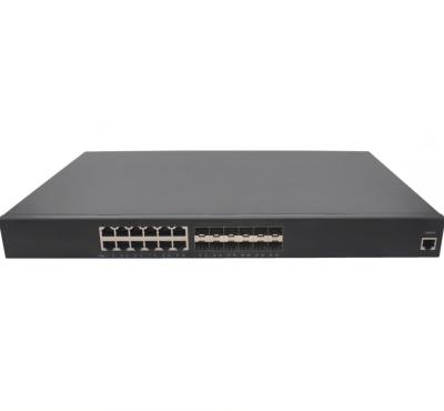 China LACP L3 12G+12G Optical Fiber Port Gigabit Managed Network Switch For Automated Industry for sale