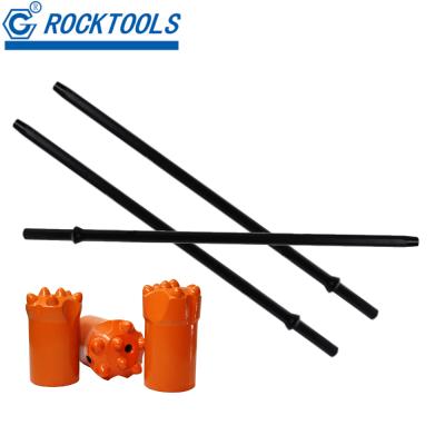 China Rock Drilling 7 High Wear Resistant Degree H22-83 Tapered Drill Rod for sale