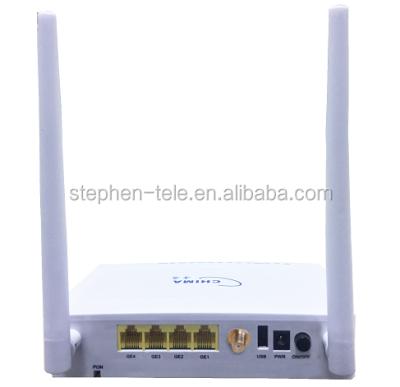 China FTTH FTTB FTTX Best GEPON ONU modem 1GE+3FE+2FXS WIFI ONU for FTTH solution compatible with Fiberhome network equipment Huawei, ZTE, OLTS for sale