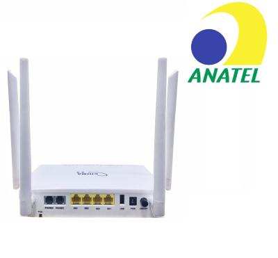 China 2.4G/5G C.A. Wifi Gpon ONU Ontario Anatel 4GE+2FXS+1200M Dual Band Wifi SGN7758VACG4 for sale