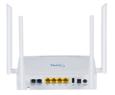 China FTTX 4GE+2POTs and 1200M Dual Band WIFI Fiber Router ONU ONT for sale