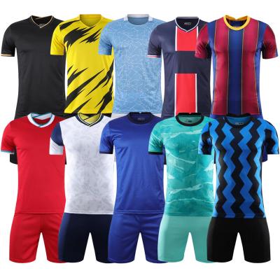 China New Custom Soccer Jersey Set of Sets Sublimated Wholesale Mens Soccer Jerseys Kit for sale