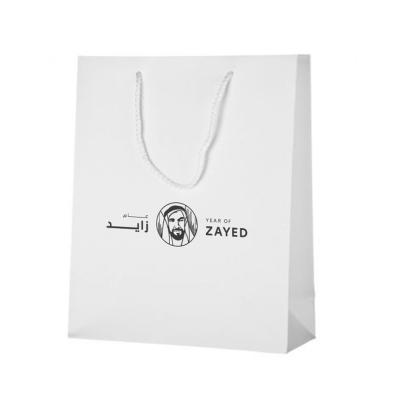 China Recyclable Color Logo Design Printing Modern Paper Bag Custom Reusable Eco-friendly Jewelry Packaging Gift Small White Kraft Paper for sale