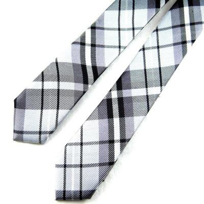 China Casual Fashion Cotton Plaid Tie Fashion Men European And American Style 6cm Narrow Tie for sale