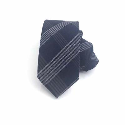 China Casual Fashion Cotton Plaid Tie Fashion Men European And American Style 6cm Narrow Tie for sale