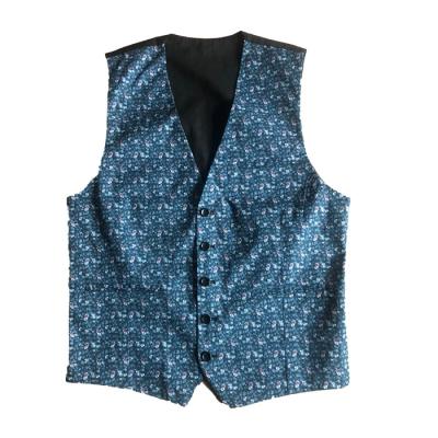 China Anti-Shrink Color Contrast Woolen Fabric Mens Vests Suits Casual Vest For Men for sale