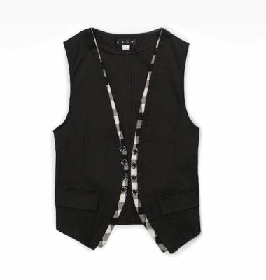 China Anti-Shrink Color Contrast Woolen Fabric Mens Vests Suits Casual Vest For Men for sale