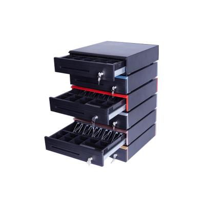 China All Metal POS System + Spray Paint Metal Cash Register Box Rj11 Rj12 Cash Drawer Supermarket Cash Box With Tray for sale