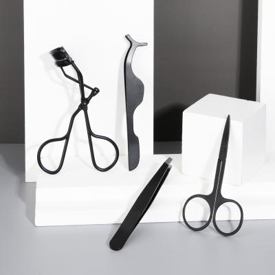 China Hot Makeup Tools Eyelash Tweezers For Steel Logo Eyelash Tweezers Black DHL Extension Lashes Custom Western Makeup Bag Fedex Steel Curler for sale