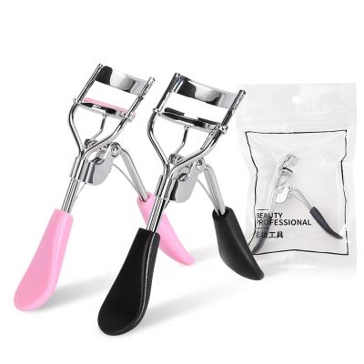 China Popular Beauty Professional Pink Black Silicone Pad Custom Eyelash Curler for sale