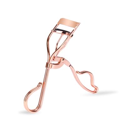 China Yangjiang Hongstars Professional Metal Bling Custom Rose Gold Eyelash Curler Wick Curler for sale