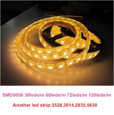 China 12V 24V 5050 150 leds 30 leds/m flexible led strip RGB with remote controller power supply for sale