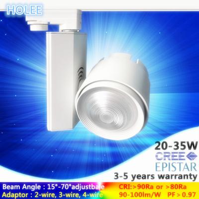 China 15W 3000K led track light focus adjustable from 15° to 70° is fit for store museum gallery for sale