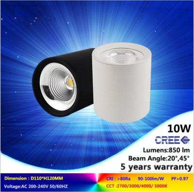 China 3000K 10W LED down light NEW white ceiling light surface mounted type 5 years warranty for sale