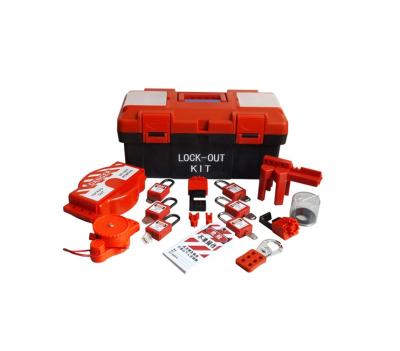 China Miniature Personal Lockout Bag Safety Kit Portable Lockout Circuit Breaker Lockout Tagout Kit for sale