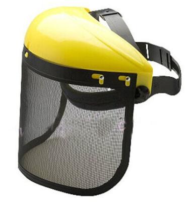 China Face Protect PC CE&EN166 Approved Protective Face Shield With High Quality Wire Mesh for sale