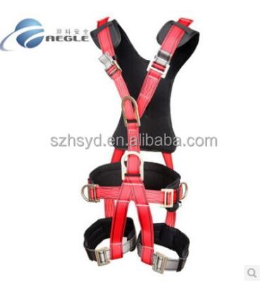 China Polyester / Galvanized Steel EN361 ANSI Z359.1 2009 Fall Protection Seat Belt for sale