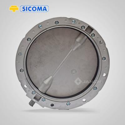 China Powdery Material Butterfly Valves DN300/250 Sicoma With Fixed Body And Aluminum Alloy for sale