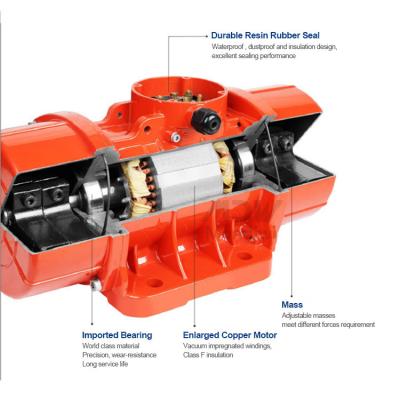 China 60*34*32 Size Mandiwi Concrete Vibrating Motor for Cement Bin External Electric Vibrators for sale