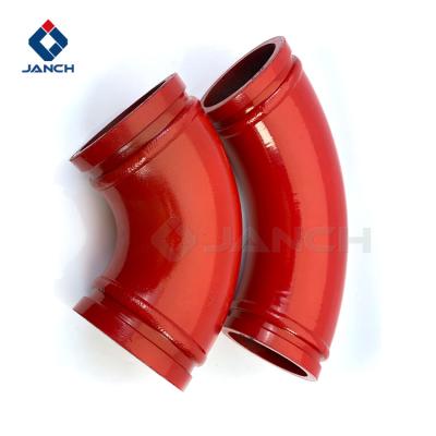 China Twin Wall Lengthened Concrete Pipe Elbow Concrete Pump Double Elbow Pipe 90 Degree for sale