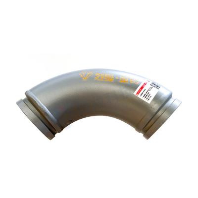 China High Manganese Steel Casting Bend Concrete Pump Elbow Single Layer Wear Resistant for sale