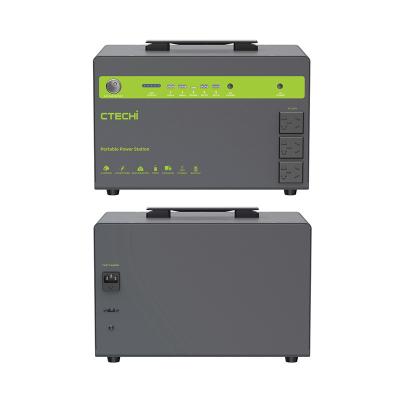 China Large Capacity Mode AC 220V/110V 300W Lifepo4 Portable Battery Power Station Type C for sale