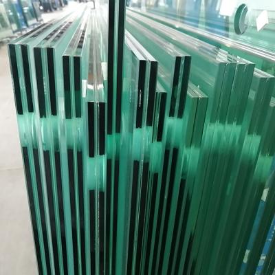 China 13.52mm exterior frosted laminated sheet glass for sale