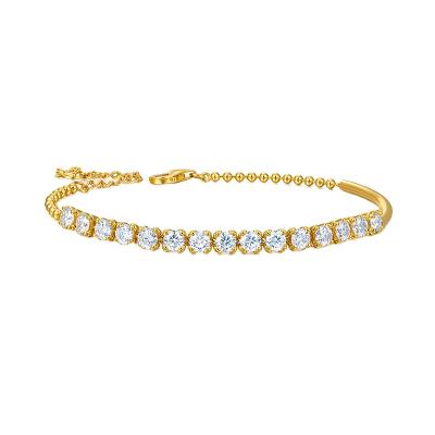 China CLASSIC Luxury Charms for Bracelets 18k Gold Diamond Bracelet Pure Gold Natural Bracelet for Women Jewelry for sale