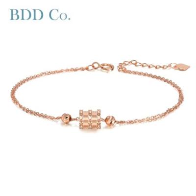 China CLASSIC Custom Jewelry 2021 Hot Style Platinum Plated 18K Solid Gold Diamond Jewelry Wholesale Accessories Bracelet Chain for sale