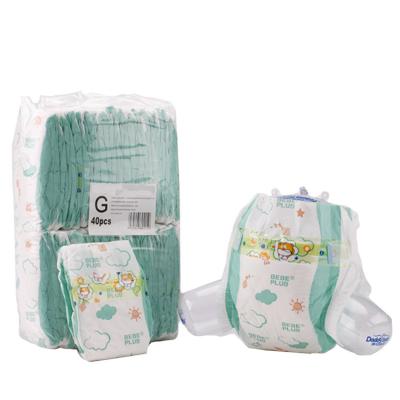 China Wholesale Price Good Quality Free Sample Best Selling Printed Baby Diaper Disposable Diaper for sale