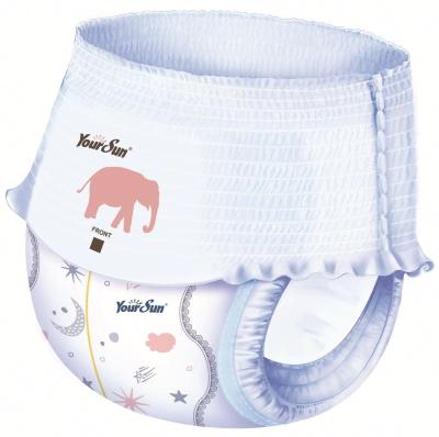 China Good Goods Good Goods Printed Baby Diaper Economical Manufacturer Easy Pull Up Panty Style Diaper For Baby for sale