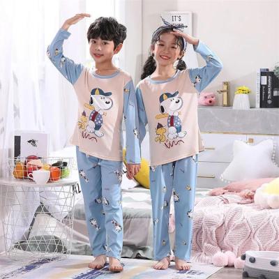 China Boys and Girls Sweater Thermal Cotton Long Sleeves High Quality Kids Pajamas Sets Bedroom Wear Nightgowns Set for sale