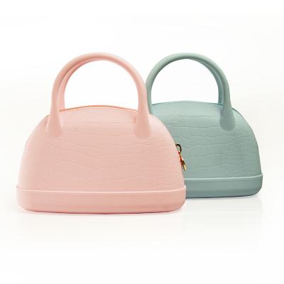 China Fashion Silicone Mini Women Bags Handbags For Promotional Gift Eco-friendly Durable Silicone Shopping Bag for sale