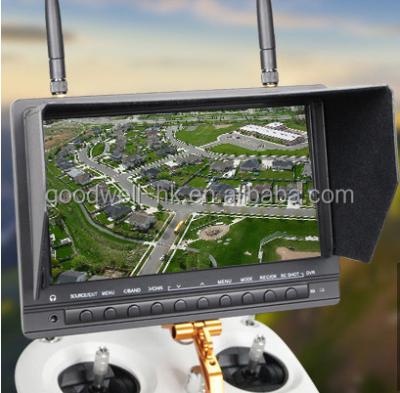 China Radio Control Toy 7 Inch FPV Monitor With 5.8Ghz Wireless Video Transmitter Receiver, DVR for sale