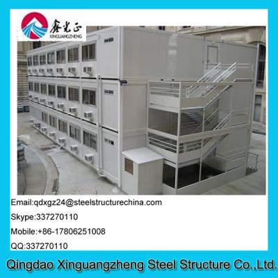 China Steel structure frame economic container shopping center for sale