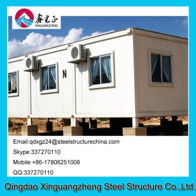 China Environment friendly flat pack container house for refugee camp for sale