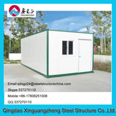 China Flat pack container storage house with slide window for sale