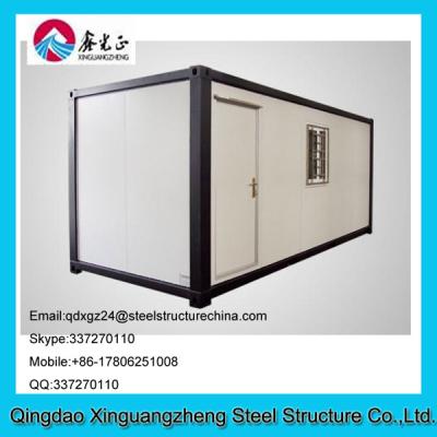 China EPS sandwich panel roof and steel frame container living house for dormitory for sale