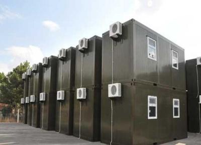 China quick installed temorary dorm  prefabricated military flat pack container house for sale