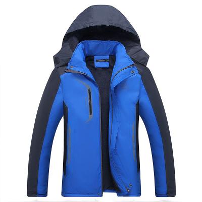 China Viable for men's and women's outdoor sport thickened warm hooded cotton-padded jacket with velor padded jacket for sale