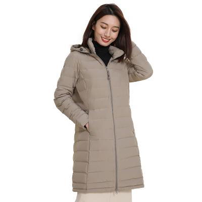 China Wholesale High Quality Ladies Waterproof Duck Hooded Detachable Down Jacket Cotton Coat Women for sale