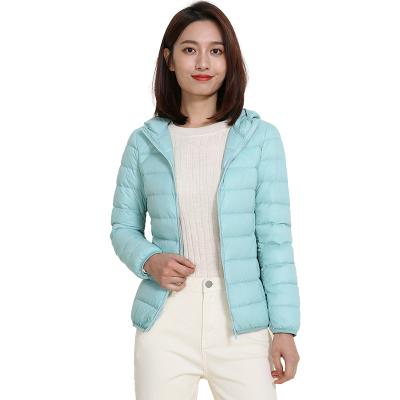 China The Other Good Quality Multifunctional Stripper Puffy With Hood Women Light Down Jacket for sale